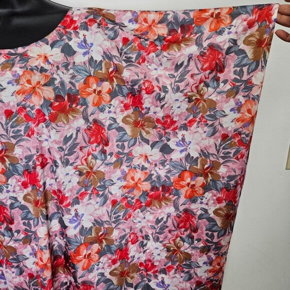 VTG 60s 70s Hawaiian Floral Kaftan Maxi Dress Mumuu Patio - Picture 5 of 14